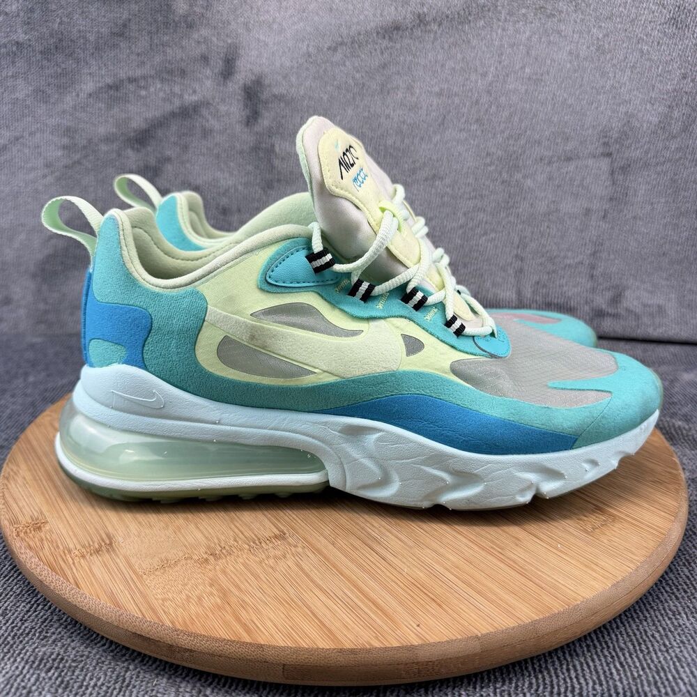 Nike Air Max 270 React Shoes Mens Size 7 Multi Color Running Sneakers AO4971-301